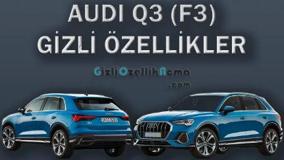 udi Q3 F3 Gizli Özellikler ve Kodlama İşlemleri